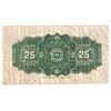 Image 2 : 1923 25c DC-24c Dominion of Canada Note with Neat Serial Number 120000, Fine. Note contains a black 