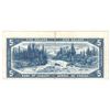 Image 2 : Error! 1954 $5 BC-39b Bank of Canada Note with Cut Out of Register Error, VF. The note contains appr
