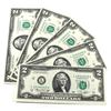 Image 1 : 1976 USA $2 Federal Reserve Notes with Consecutive Serial Numbers L10360249A-53A UNC. 5pcs
