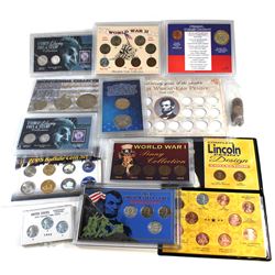 *Group Lot of USA Special Issued sets; 2005 Buffalo Set coloured/Gold-Plated, complete Lincoln Penny