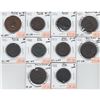Image 1 : Mixed Canada Bank Tokens 1813 to 1857. All different. 10pcs. Sold as is. Please view image for detai