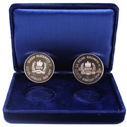 25th Anniversary of Queen Elizabeth II Accession to the throne Medallions. Both medals have been iss