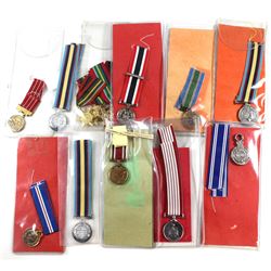 Miniature Medals Estate Lot, great mixture mostly all different. 15pcs. Includes The Gulf and Kuwait