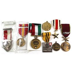 World Military Medals and such. Please view image for items. 8pcs