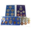 Image 1 : Estate Lot of Various Great Britain Coin Sets. You will receive a 1953 9-coin set, 1953 10-coin set,