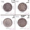 Image 1 : 50-cent Lot: 1906, 1907, 1909, & 1910. All Good to VG condition with minor issues. 4pcs