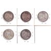 Image 2 : 50-cent Lot: 1916, 1917, 1918, 1919, & 1920. All coins Good-6 to VG-10 with some minor issues. 5pcs