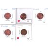 Image 1 : Error: 5x 1-cent with Clipped Planchets, lot includes 1963, 1968, 1977, 1978, 1980. Coins range from