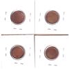 Image 2 : Error: 4x Canadian Blank 1-cent Planchets all copper Non-Magnetic. 4pcs