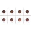 Image 2 : Error: 8x United States 1-cent with Clipped Planchets. Dates include: 1927, 1937, 1940, 1944, 2x 196