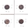 Image 2 : Lot of 4x Canadian Silver 5-cent 'Love Tokens" 3x Victorian and 1x George 5th. All have been holed f