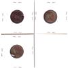 Image 2 : Error: Lot of 3x Canadian 1-cent coins with interesting Planchet flaws. 3pcs
