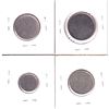 Image 2 : Error: Lot of 4x Foreign Blank Planchets, all struck in Cupro-Nickel (non-magnetic) 4pcs