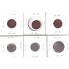 Image 2 : Error: Lot of 6x Blank Canadian Planchets. Lot includes 3x 1-cent, 2x 10-cent Nickel, & 1x 25-cent N