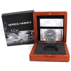 2019 Niue Islands 1$ Space Mining II - Dar El Kahal Meteorite 1oz Fine Silver Coin (Tax EXEMPT)