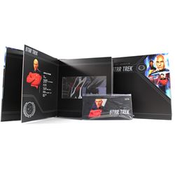 2019 Niue $1 Star Trek: Next Generation - Jean Luc Luc Picard 5g Silver Coin Note with Collector's A