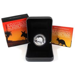 2011 Australia $1 High Relief Kangaroo 1 oz. Silver Coin (TAX Exempt)