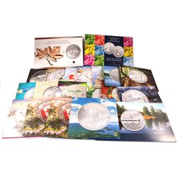 2011-2016 Canada $20 for $20 & $25 for $25 Fine Silver Coin Collection (Tax Exempt). You will receiv