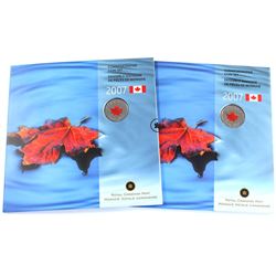 Both Magnetic & Non Magnetic 1-cent Varieties in 2007 Royal Canadian Mint Oh Canada Gift sets, both 