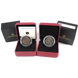 2007 Canada $4 Parasaurolophus & 2009 Tyrannosaurus Rex $4 Dinosaur Collection coins (Tax Exempt). 2