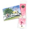 Image 1 : 2006 Canada Tri-coloured Pink Ribbon 25-cent with Bookmark (coin contains some green residue) & 2008