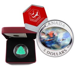 Lot of 2x Royal Canadian Mint Issues: 2006 Canada 50-cent Milk Delivery Triangle (toned) & 2006 $5 S