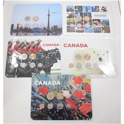 2010-2011 Canada 6-coin Collector Year Sets. You will receive 3x 2010 sets, and 2x 2011 Sets each in