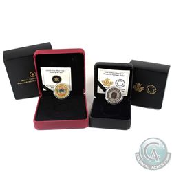 2009 (2010) Canada $3 Return of the Tyee Fine Silver Coin & 2014 $5 Flowers in Canada - Tulip Fine S