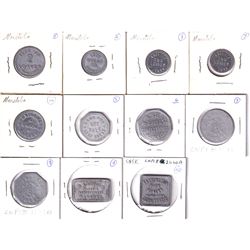 11x Canada Trade Token: Good for 2 Loaves Phone J2910, City Bread Co. Winnipeg, Good for 2 Loaves J2