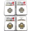 Image 1 : Estate Lot of 4x Canada 5c,25c & Two Dollar NGC Certified: 2019 5-cent D-Day 75th Anniversary PF-69,