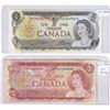 Image 1 : Pair of Replacement Banknotes. Lot includes a 1973 $1 BAX0678075 in UNC & 1974 $2 ABX1563398 in Circ