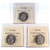 Image 2 : 50-cent 1996, 1997, 1998 ICCS Certified SP-68 TOP GRADES! 3pcs.