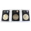 Image 2 : 3x USA Silver Dollars. Lot includes a 1904-O, 1921-S, & 1922. All coins Average Circulated Condition