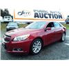 Image 1 : D5 --  2013 CHEVROLET MALIBU 2LT , Red , 190420  KM's