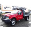 Image 1 : 0C --  2003 FORD F450 SUPER DUTY DUMP TRUCK, RED, 254,125 KMS