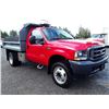 Image 2 : 0C --  2003 FORD F450 SUPER DUTY DUMP TRUCK, RED, 254,125 KMS