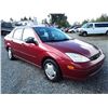 Image 2 : A4 --  2001 FORD FOCUS  , Red , 231520  KM's "NO RESERVE"