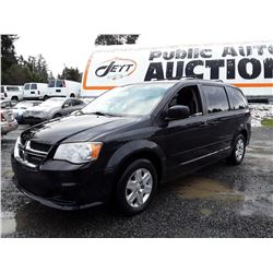 H3 --  2012 DODGE GRAND CARAVAN SE , Black , 155290  KM's