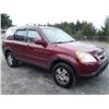 Image 2 : F6 -- 2002 Honda CR-V, Red, 242,914 KM'S