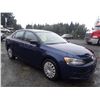 Image 2 : D6 --  2011 VW JETTA , Blue , 114108  KM's