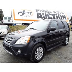 G3 --  2006 HONDA CRV LX, BLACK, 268,885 KMS