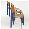 Image 1 : Jean Prouve Standard chairs, set of fou