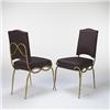 Image 1 : Rene Drouet side chairs, pair France, c