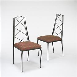 Rene Prou, attribution side chairs, pai