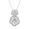 Image 1 : 0.48 CTW Diamond Necklace 14K White Gold - REF-42X3R