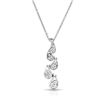 0.50 CTW Diamond Pendant 14K White Gold - REF-47F8N