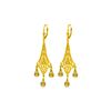 Image 1 : Genuine 4.2 ctw Citrine Earrings 14KT Yellow Gold - REF-57W3Y