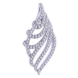 0.14 CTW Diamond Pendant 14K White Gold - REF-12N6Y