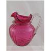 Image 1 : Victorian Mary Gregory Cranberry Powder Jar