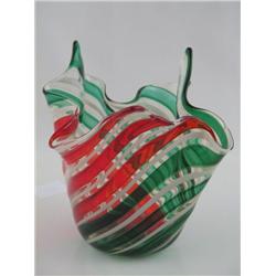 Handkerchief Art Glass Vase 